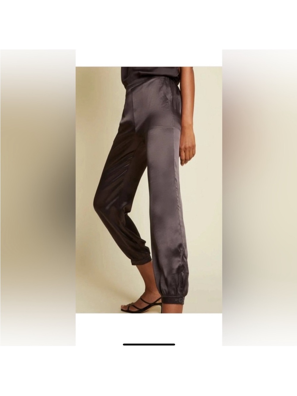 Nation Ltd. Size Lg satin joggers NWT